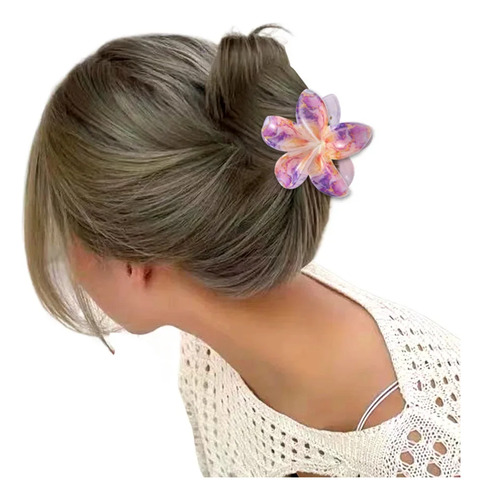 Pinza Para Pelo Plumeria, Versátil, De Plástico, Resina, 8 C