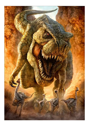 Miraclekoo 5d Dinosaur Diamond Painting By Number Kit For Ad