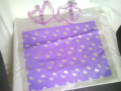 Bolso Violeta De Plástico Transparente
