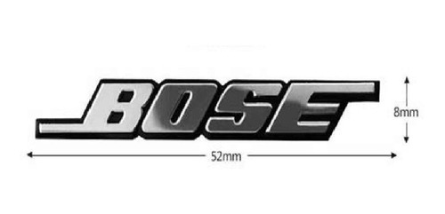 Imagen 1 de 10 de Set 10 Unid Emblema Logo Bose Adhesivo Para Auto O Parlantes