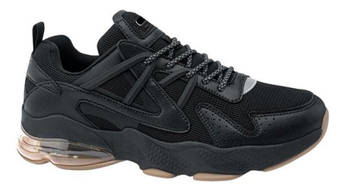 Tenis Correr Charly 1001 Negro Con Negro Para Hombre