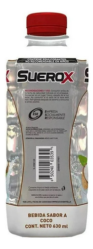 Bebida Rehidratante Suerox Coco 10 Pzs De 630 Ml C/u