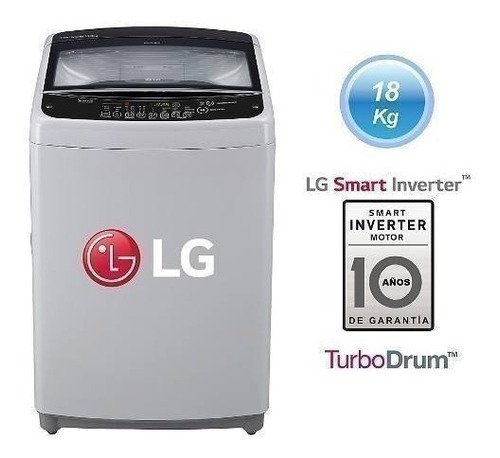 Lavadora LG Ts1805ns Capacidad 18 Kg - Color Silver .