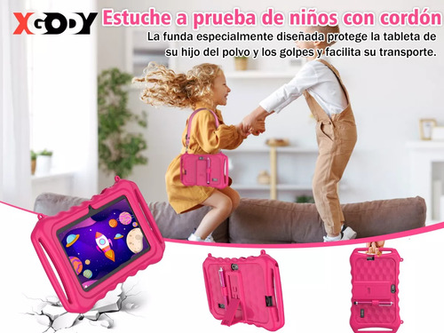 Xgody Tablet With Smart 7kids Blue Yuehu Case