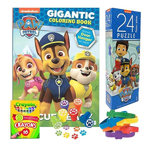 Paw Patrol Juego De Colorear Y Actividades 5 En 1 Con Libro