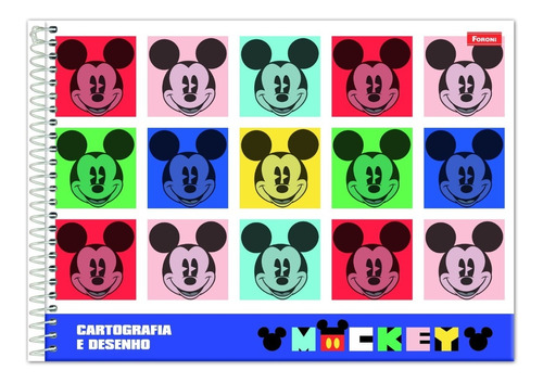 Caderno Cartografia E Desenho Mickey Mouse E Doorables 