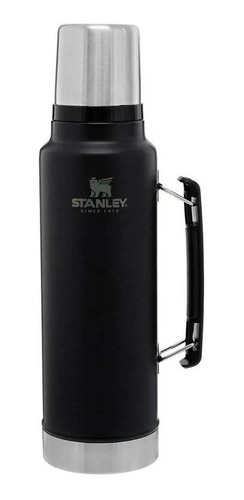 Imagen 1 de 4 de Termo Stanley Classic Legendary Bottle 1.5 QT de acero inoxidable matte black