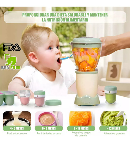 Beboki licuadora para papillas bebe 900ml Procesador De Alimentos Bebe Licuadora Papilla 11 En 1,sistema Completo Para Hacer Alimentos Baby Complete Food-making System,licuadora Papilla