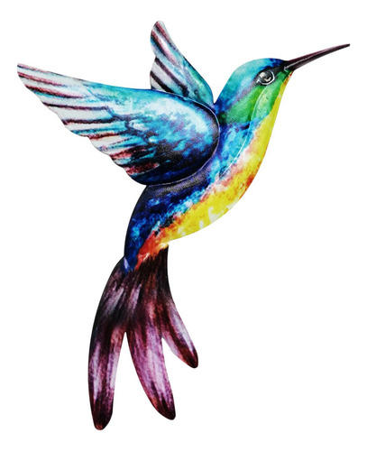 Colibrí Pared Arte Metal Colibrí Estatua Para Valla Azul