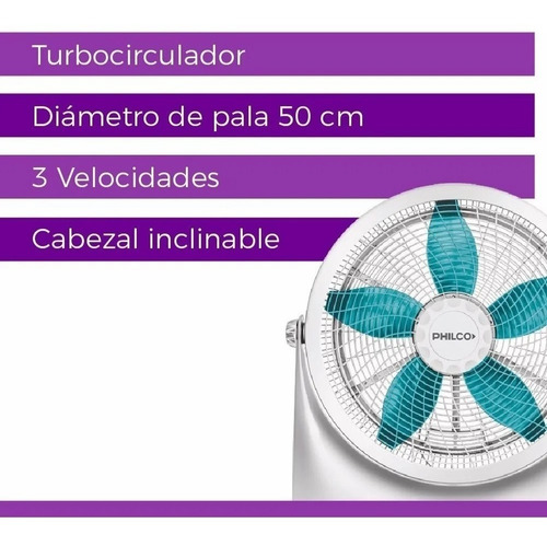 Turbo Ventilador Philco Vtp2018e 20 70 Watts Ctas