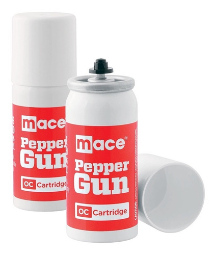 Paquete 2 Cartuchos Para Pistola Mace Pepper Gun 2.0