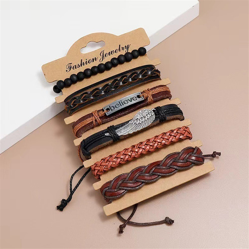 Pulsera Personalizada Juego De Seis Pulseras Multicapa