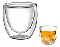 Comprar Vaso Taza De Cafe Te 180 Ml Vidrio Doble Capa Infusiones X 4