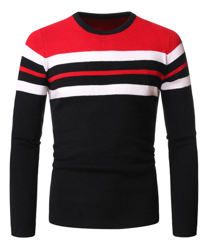 L New Jersey A Rayas Para Hombre, Moderno, Colorblock 956