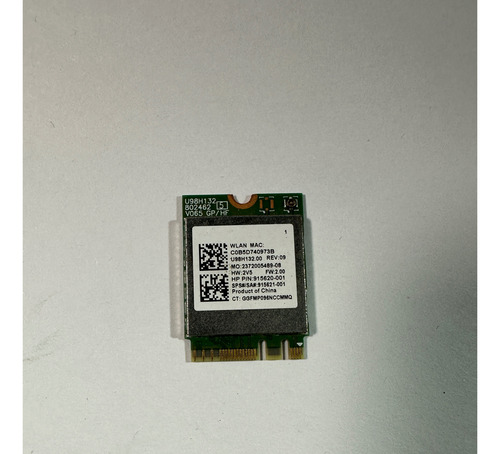 Tarjeta Wifi Rtl8821ce Original Hp 915620-001 (Usado)