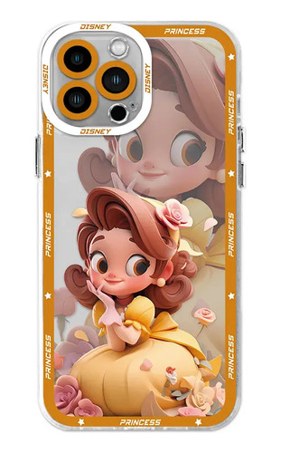 Funda De Teléfono Transparente Princess Girl Gentle Para Iph