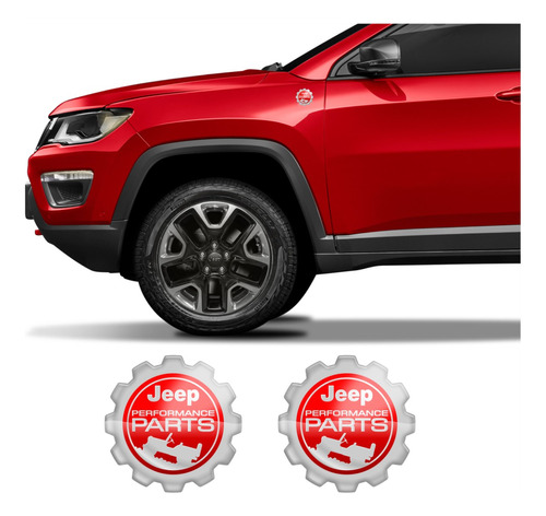Adesivo Jeep Performance Parts Renegade Wrangler Vermelho