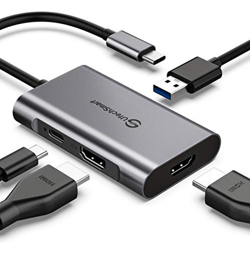 Estación De Acoplamiento Usb Múltiples Concentradores Adapta