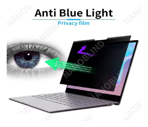 Filtro De Privacidad Y Anti Luz Azul, Magnético, 14 PuLG