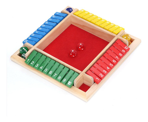 Juego De Mesa De Dados Matemáticos De Madera Para Casa, Pub,