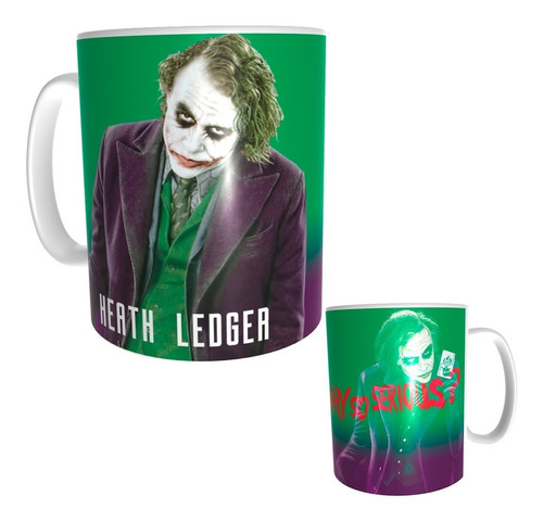 Imagen 1 de 2 de Taza Comics Coleccionable El Joker Joker Heath Ledger