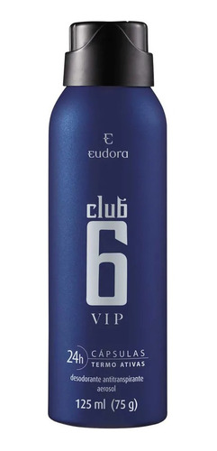 Club 6 Vip Colônia + Desodorante + Shampoo Shower Gel