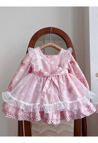 Disfraz Vestido Cosplay My Melody Lolita My Melody Rosa 130cm