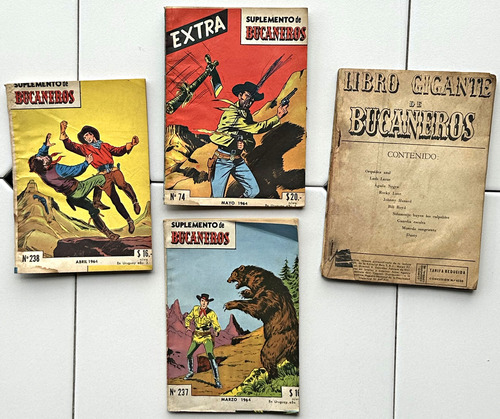 Suplemento Bucaneros 1964 Extra Libro Gigante # 74-237-238 -