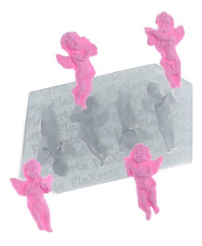 Molde De Silicone 081 - Anjinhos Metatron - Anjo - Batizado