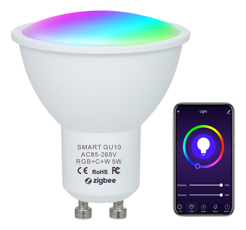 Bulb White Mode Voice Smart 5 W. Aplicación Inalámbrica De C