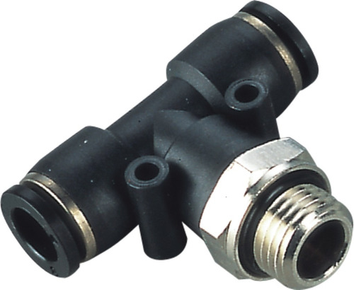 Conector Automático T (tee) Para Tubo De 6 Mm X Rosca M5