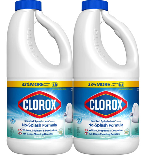 Clorox Blanqueador Concentrado Lino Limpio 2 Botellas 1,18 L