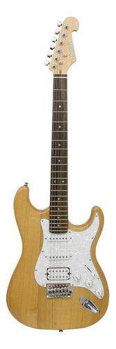 Guitarra elétrica Thomaz TEG-320 de  madeira maciça natural com diapasão de pau-rosa