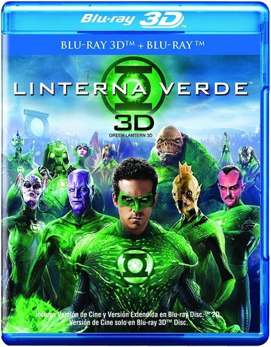Linterna Verde | Blu Ray 3d + Digital Película Nuevo