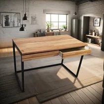 Comprar Escritorios Con Cajones En Hierro Y Madera - Horacio Home