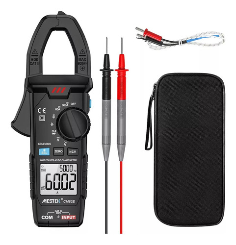 Pinza Amperimétrica Mestek Cc/ac 600a Cm83e