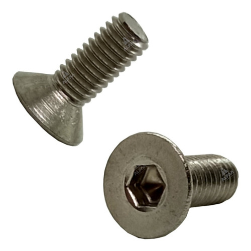 Tornillo Allen Cabeza Plana Inoxidable M3 X 8mm  (100pzs)