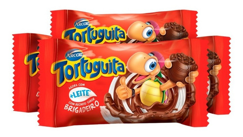 Chocolate Tortuguita Caixa C/24 - Sabor Brigadeiro