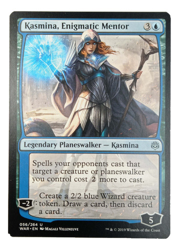 Carta Magic Kasmina Enigmatic Mentor [war Spark] Mtg