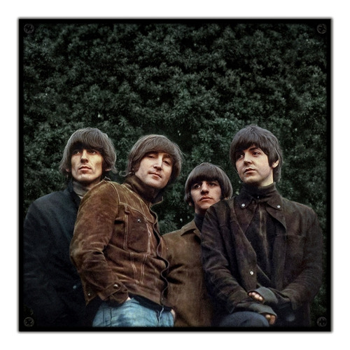 #136 - Cuadro Vintage 30 X 30 Cm / The Beatles Rock Música