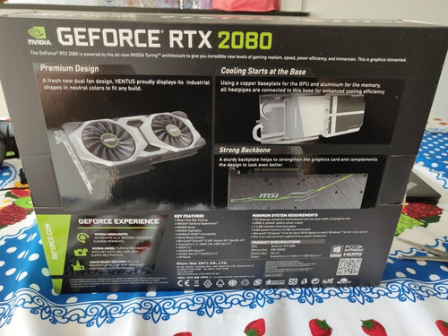 Nvidia Geforce Rtx 2080 Ventus Oc Msi
