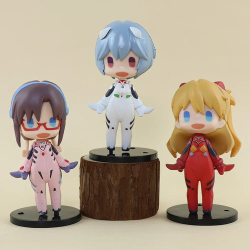 Figuras Evangelion X5 Neo Genesis Asuka Rei Misato Animados