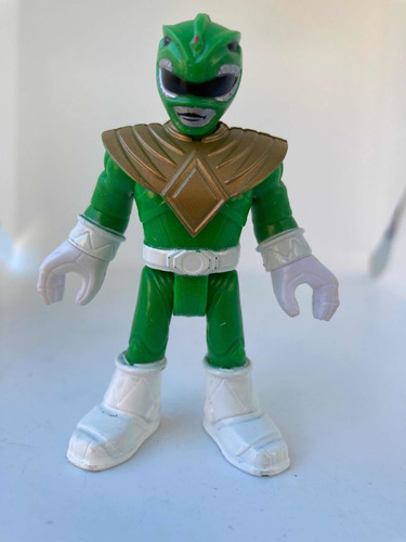 Figura Power Rangers Verde Con Dorado