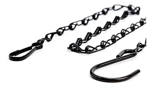 12 Pack 16.38 Inch Decorative Hanging Chains Black Hook...