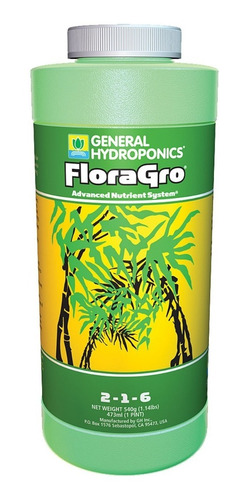 General Hydroponics  Floragro Vegetación 473 Ml 