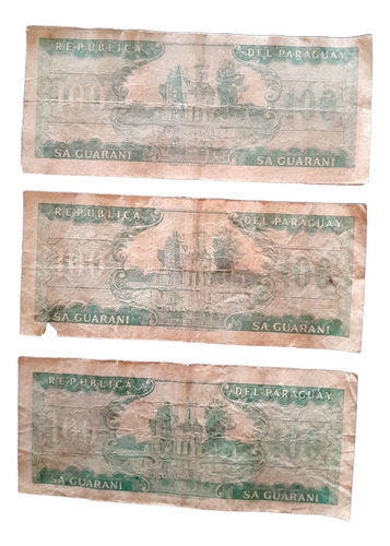 Cedula De Dinheiro Paraguaio Cien Guaranies (100) Antigo (Usado)