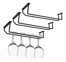 4pcs 14in Soporte Para Copas De Metal Vino Estante Colgante