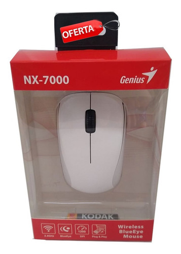 Mouse Genius Nx-7000 Wireless Blueeye White