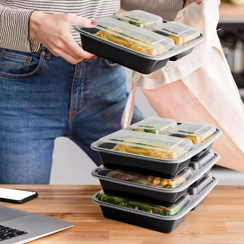 Contenedores Recipientes Reutilizables Para Alimentos 20 Pzs