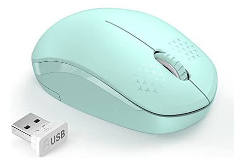 Mouse Seenda Wireless 2,4g/verde Menta